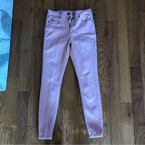 Light Pink/Coral Skinny Khaki Pants Women Size 8